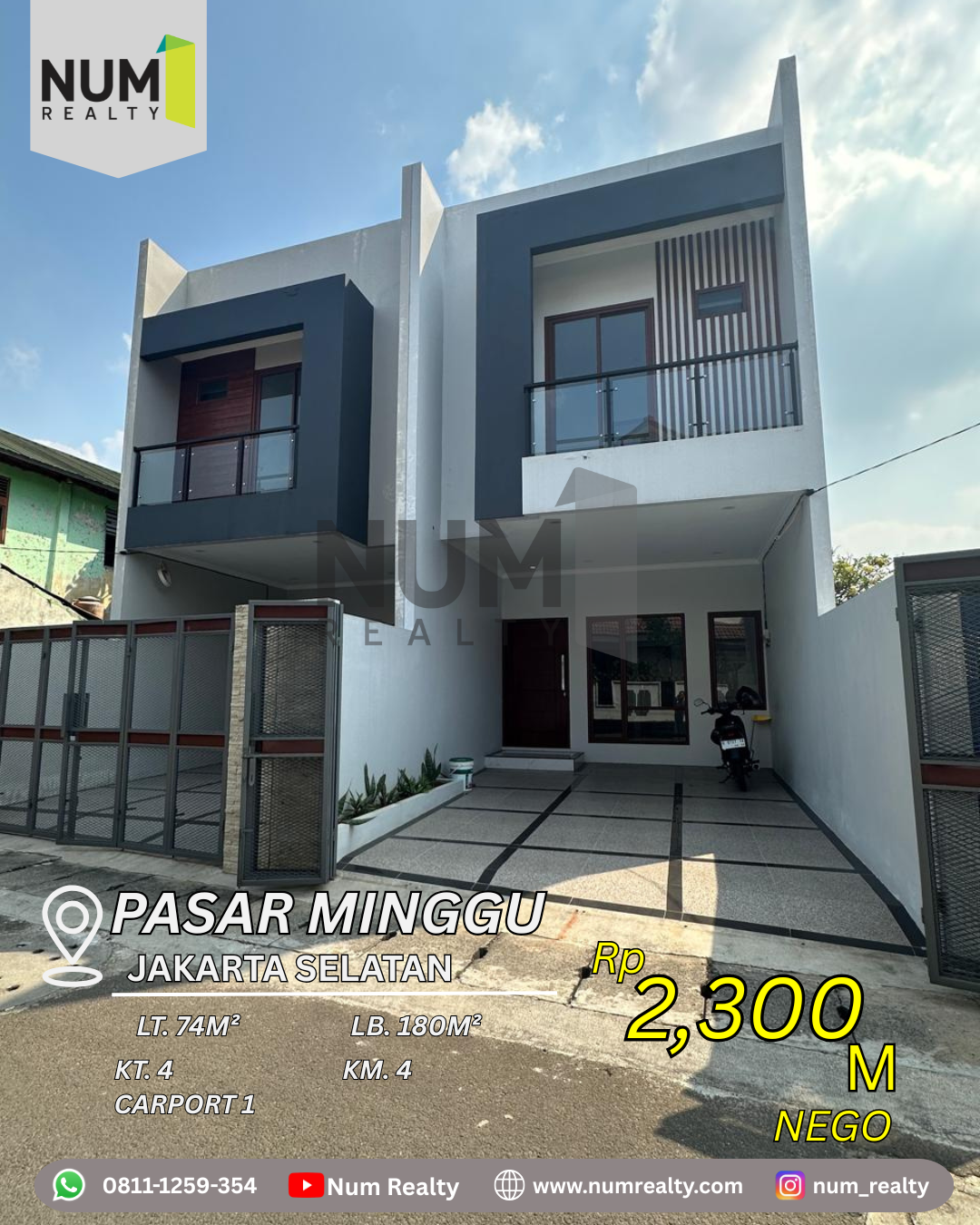 Properti terdaftar untuk dijual atau disewa - Dijual Murah Rumah Di Rawa Bambu Pasar Minggu Jakarta Selatan